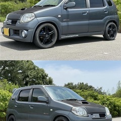 全コミ228,000円‼️  H19年  HN22S keiワークス　k6ターボ　5MT  ターボタイマー　柿本改マフラー　ナビ　車検令和9年2月19日まで‼️の画像