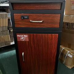 【サンプル品】宅配ボックス ポスト一体型 戸建 後付け おしゃれ 一体 置き型 スタンド 宅配便 メール便 郵便 宅配ポスト 宅配box 屋外 ny612の画像