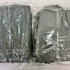 KR C.A.T KIDS　タグ付き　子供用ツナギ　140㎝　綿100％　2着SET　ヒッコリー　ブラックヒッコリーの画像
