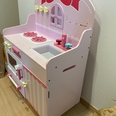 木製キッチンの画像
