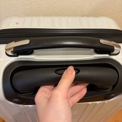 スーツケース　ホワイト　白 一泊２日　無料　お譲りの画像