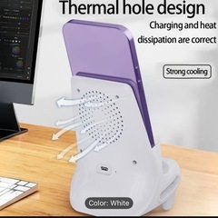 新品置くだけ充電器、スマホスタンドの画像