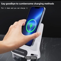 新品置くだけ充電器、スマホスタンドの画像