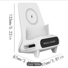 新品置くだけ充電器、スマホスタンドの画像