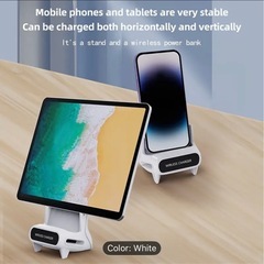 新品置くだけ充電器、スマホスタンドの画像