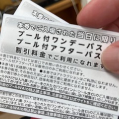 よみうりランドプール入場券　2枚セットの画像