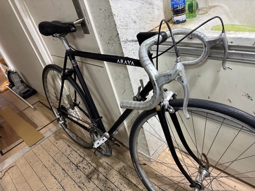 ARAYA tangeロードバイク ビンテージバイクブラック 700C ARAYA tangeロードバイク ビンテージバイクブラック 700C (はる