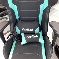 ⭐️春日市⭐️ゲーミングチェア⭐️FeelLab⭐️グリーン⭐️緑⭐️黒色⭐️定価18,800円⭐️No1882の画像