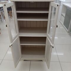 ★リユースのサカイ日立店★HJ7271  食器棚 ライトベージュ H118×D39×W58.5 クリーニング済み の画像