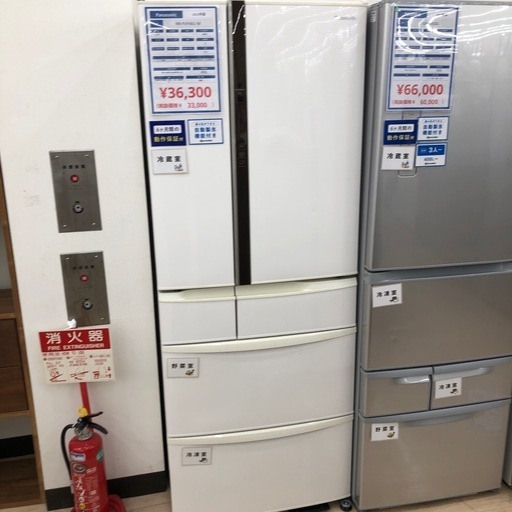 【家電6ヶ月保証付き】Panasonicの6ドア冷蔵庫のご紹介です！