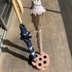 レンガの傘立ての画像