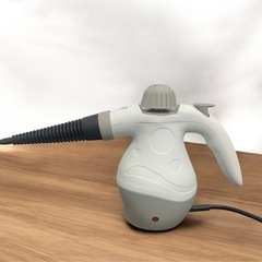 最終値下げ‼️強力スチームで汚れを除去‼️パワー スチーム クリーナー RJ674 わがんせ 窓 エアコン 布団 ホワイト 白 取扱説明書付 付属品多数の画像