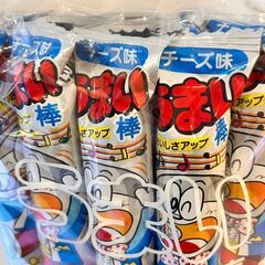 【取引中】うまい棒 30本入り×3種セット「たこ焼味」「チーズ味」「とんかつソース味」の画像