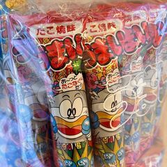 【取引中】うまい棒 30本入り×3種セット「たこ焼味」「チーズ味」「とんかつソース味」の画像