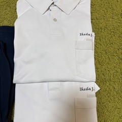池田中学校　男子用　体操服　ポロシャツ　制服４点　池中　Ｍサイズの画像