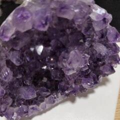 天然 非加熱🔹アメジスト 天然石クラスター L-1の画像