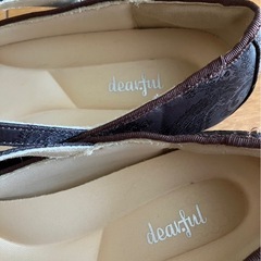 フラットシューズ ヒール1センチ 数回使用 24.5センチの画像