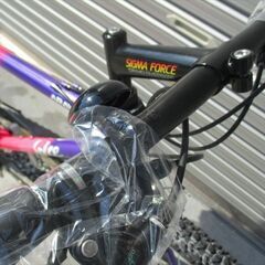 E398★69800円★新車マウンテンバイク自転車【ARAYA　マディフォックススパイス　パープルピンク　26インチ　43㎝】の画像
