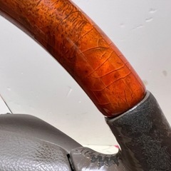 セルシオ30系 純正ウッドコンビステアリング木目 スパイラルケーブル付きの画像