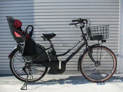 E406☆整備済み中古3人乗り対応子乗せ電動自転車☆ブリヂストン