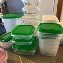 【取引中】タッパー お弁当箱 まとめ売り 未使用品あり ガラス製 プラスチック製の画像