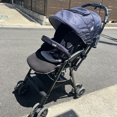 Lee ベビーカー  美品  ベビーカーステップ付き 2人乗りの画像