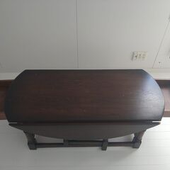 デンマーク製 ローテーブル 伸長式 引き出し付き の画像