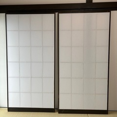 障子戸　掃き出し窓用(約176.5✖️87cm)2枚の画像