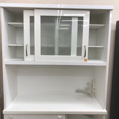 ★リユースのサカイ春日部店★KJ11140 ニトリ 食器棚 ホワイト H180×W100×D40 クリーニング済みの画像