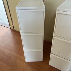 プラスチック　カラーボックス　3連　収納　の画像
