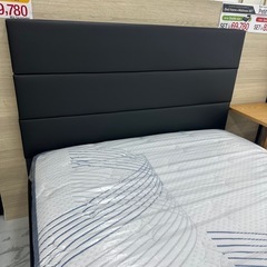 横幅120cm🌸セミダブルベット＆マットレスセット✨ブラック、ホワイト選べます♪の画像