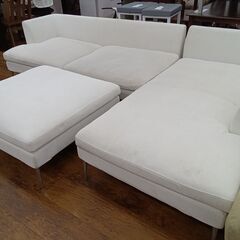 ★リユースのサカイ水戸店★ターニャソファー白H61×D166×W246クリーニング済みMT5072の画像