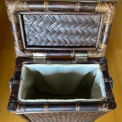 アンティークラタン籐収納BOX(小)の画像
