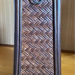 アンティークラタン籐収納BOX(小)の画像