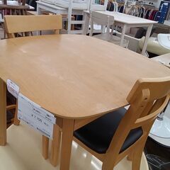 ★リユースのサカイ水戸店★2人用ダイニングセットH71.5×D80×W80クリーニング済みMT5076の画像