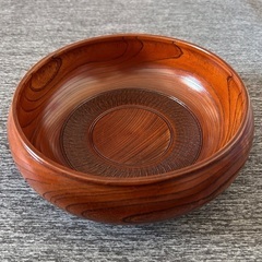 木製 菓子器 菓子鉢 丸型の画像