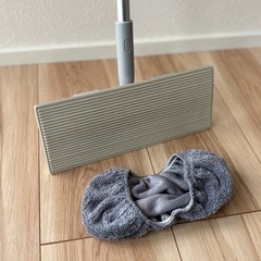 床拭きワイパー（グレー）/替モップ付きの画像