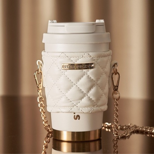 【日本非売品】STARBUCKS ホワイト キルティング タンブラー