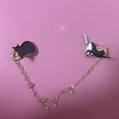 猫のマフラーピン