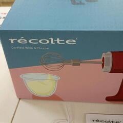 0801-082 recolte レコルト　コードレスホイップ&チョッパー　RCW-1の画像