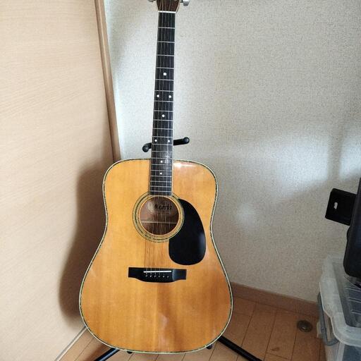 弦交換Morris W-30 ギター ハードケース付 シェルロゴ 装飾バインディ 弦交換Morris W-30 ギター ハードケース付 シェルロゴ 装飾