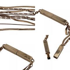 ボッテガヴェネタ BOTTEGAVENETA ネックレス 3連 925 ゴールドの画像
