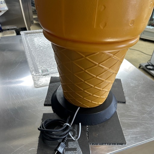 6294【割れなし黄ばみなし程度良好】業務用ソフトクリームライト昭和