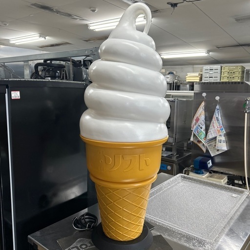 ソフトクリーム ランプ 昭和レトロ 6294【割れなし黄ばみなし程度良好】業務用ソフトクリームライト