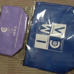未使用 IMCA 保温冷バッグ 2サイズ （２種）保冷剤ポケット付き お譲りします。＊石川県＊美川より＊期間限定の画像
