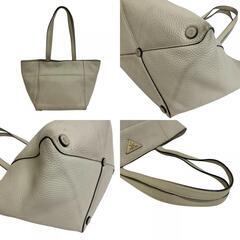 プラダ PRADA トートバッグ ヴィテロ・ダイノ ハンドバッグ 2way ショルダー BR5092 ホワイトの画像
