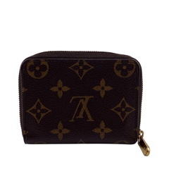 ルイヴィトン LOUIS VUITTON コインケース モノグラム ジッピーコインパース ラウンドファスナー コンパクトウォレット M60067 ブラウンの画像