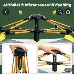 ワンタッチテント2-3人用  ブルー　新品未使用　　の画像