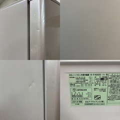 I394 🌈 ジモティー限定価格！ HITACHI 冷蔵庫 (475L) ⭐ 動作確認済 ⭐ クリーニング済の画像
