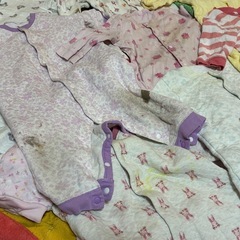 【あげます】60-80女の子ロンパース　まとめの画像